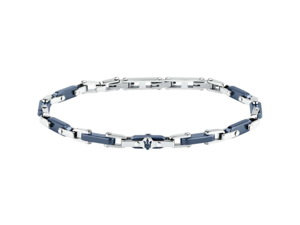 Maserati Gioielli Ceramic Bracelet, Stainless steel, Blue, JM226ATZ76