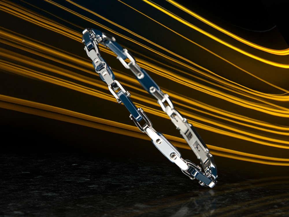 Maserati Gioielli Ceramic Bracelet, Stainless steel, Blue, JM226ATZ76