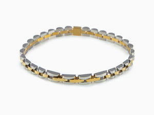 Maserati Gioielli Bracelet, Steel, Silver and Gold, Gold plated, JM320AST09