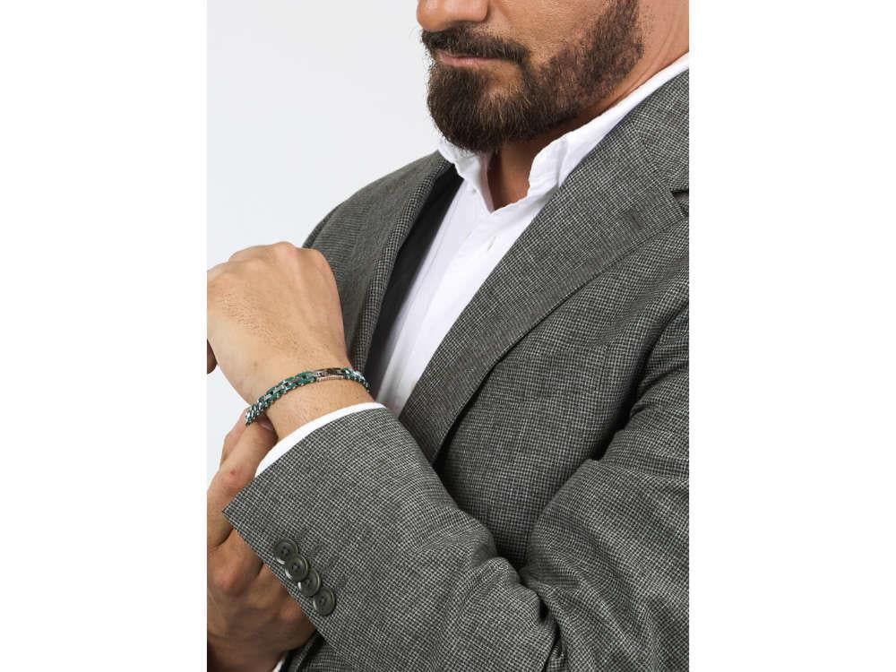 Maserati Gioielli Bracelet, Steel, Green, JM425ATZ66 - Iguana Sell