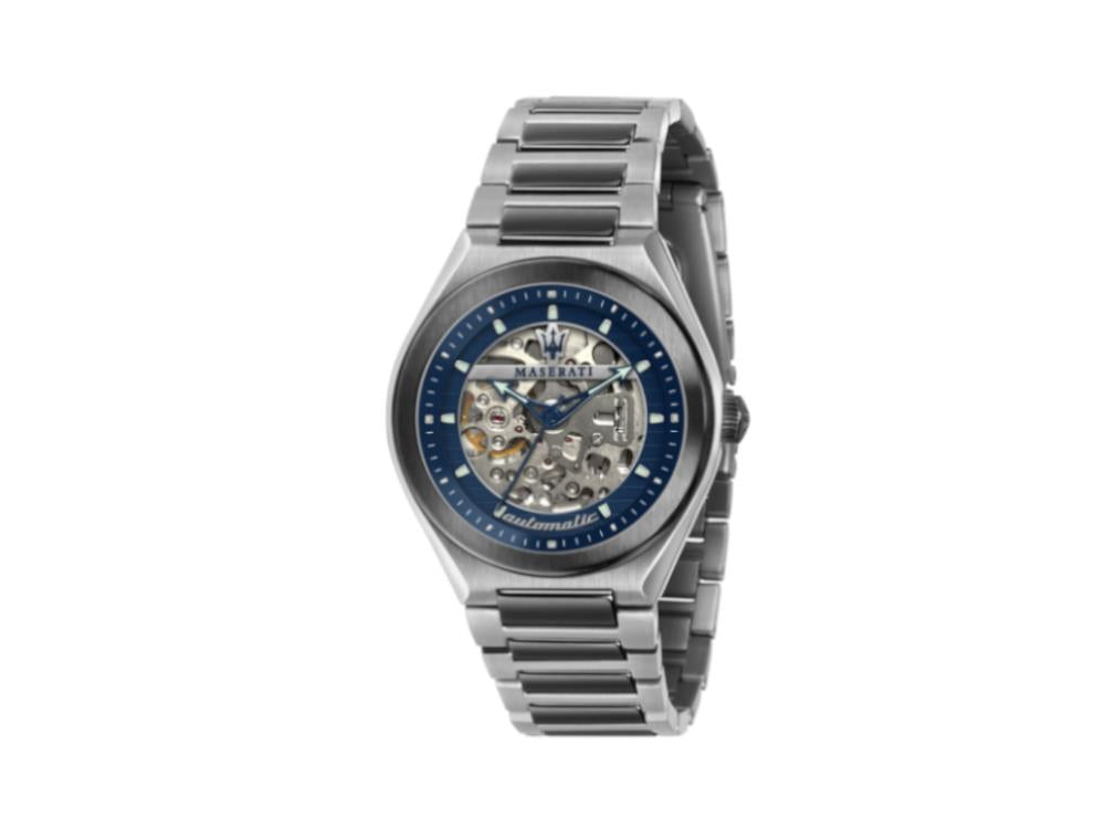 Maserati Triconic crystal, mm, - Sell R8823 40 Watch, Iguana Mineral Blue, Automatic