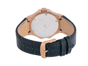 Maserati Potenza Quartz Watch, PVD Rose Gold, Blue, 42 mm, R8851108027