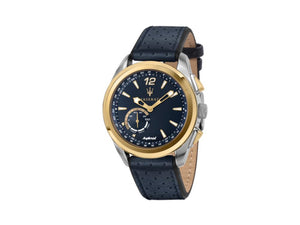 Maserati Traguardo Hybrid Quartz Watch, PVD Gold, Blue, 45 mm, R8851112002
