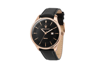Maserati Tradizione Solar Quartz Watch, PVD Rose Gold, Black, 45 mm, R8851146001