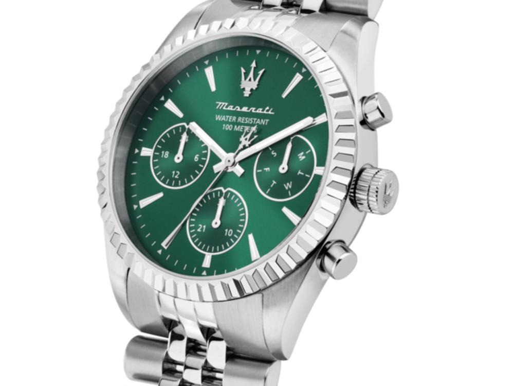 Maserati Competizione Quartz Watch, Green, 41 mm, Mineral crystal R8853100052