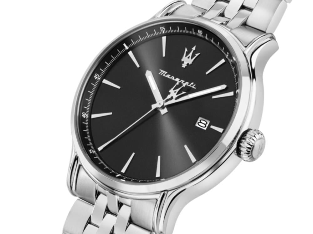 Maserati Epoca Slim Quartz Watch, Black, 40 mm, Mineral crystal, R8853118030