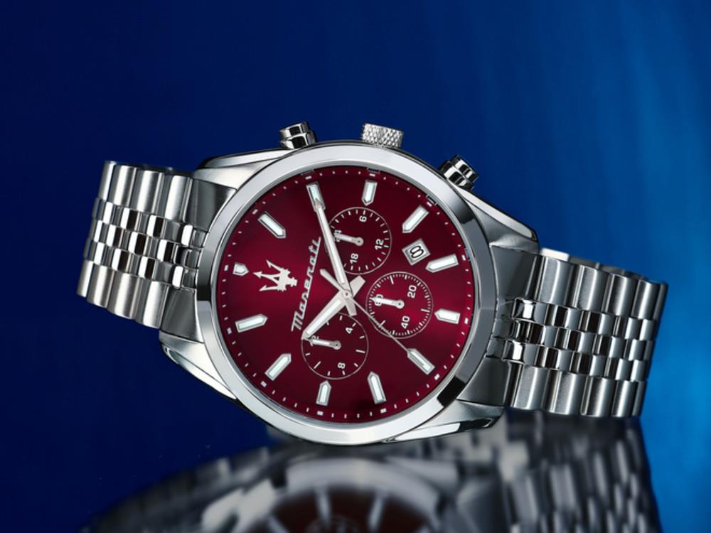 Maserati Attrazione Quartz Watch, Burgundy, 43 mm, R8853151024