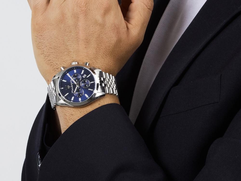 Maserati Attrazione Quartz Watch, Blue, 43 mm, Mineral crystal, R8853151025