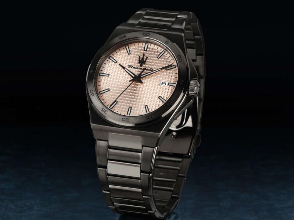 Maserati Velocitá Slim Quartz Watch, PVD, Gold pink, 40 mm, R8853153007