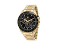 Maserati Traguardo Quartz Watch, PVD Gold, Black, 45 mm, R8873612041
