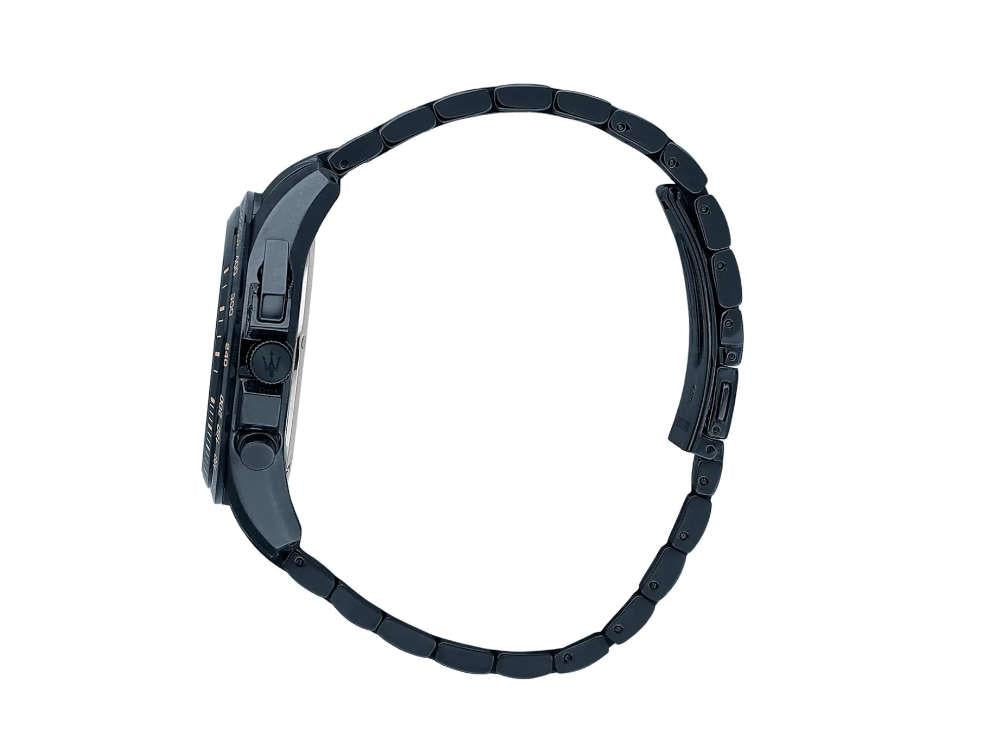 Maserati Traguardo Quartz Watch, PVD, Blue, 45 mm, R8873612054