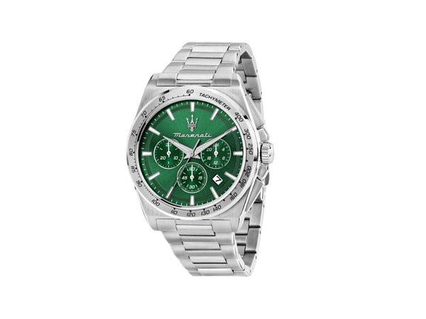 Maserati Velocitá Quartz Watch, Green, 43 mm, R8873652013 - Iguana