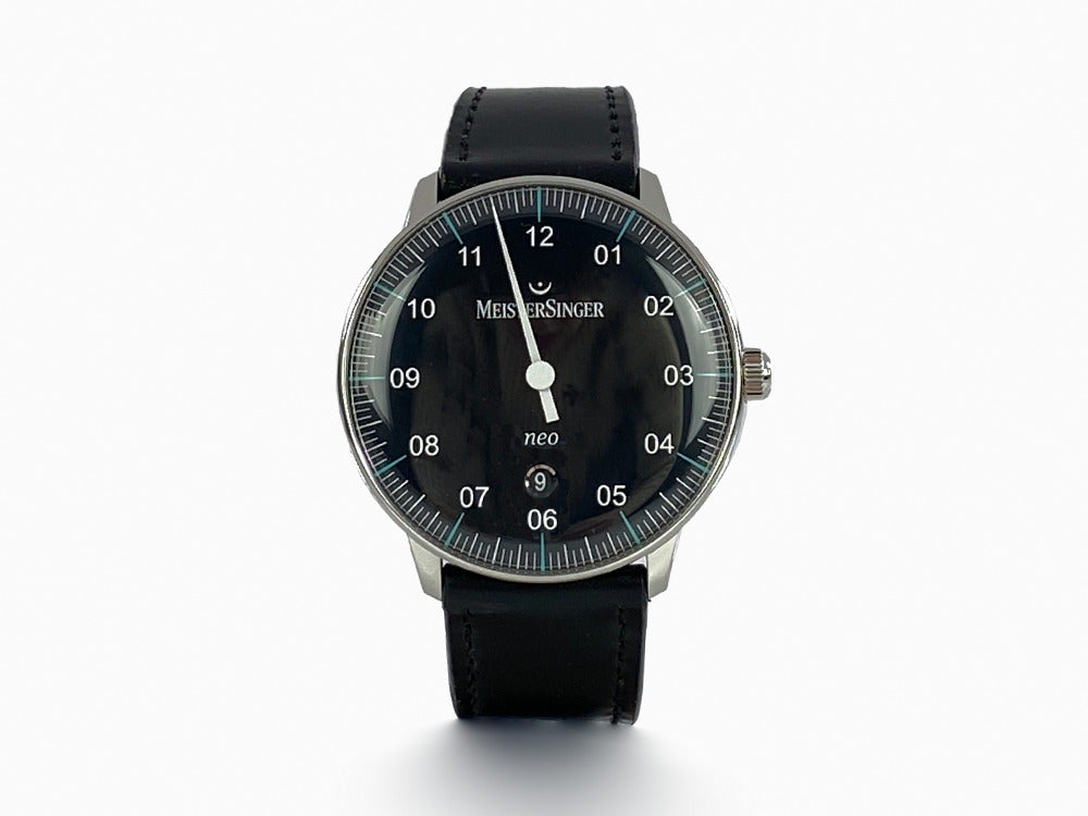 Meistersinger Neo Plus Azureblue Automatic Watch, Day, NE402T