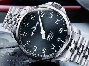 Meistersinger Unomat Automatic Watch, SW-400, 43 mm, Blue, UN917