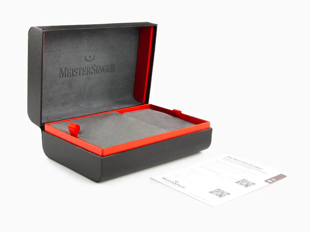 Meistersinger Vintago Automatic Watch, SW 200-1, 38 mm, Black, VT902