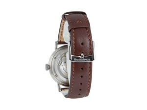 Meistersinger Vintago Automatic Watch, SW 200-1, 38mm, Beige, Leather, VT903