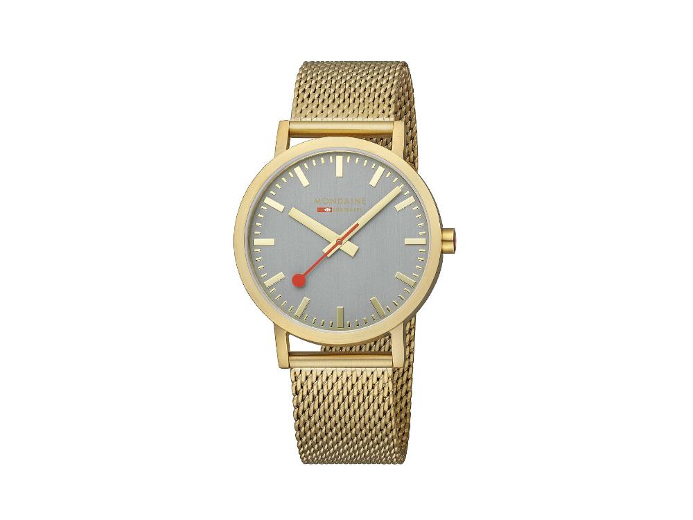 Mondaine Classic Quartz Watch, Grey, 40 mm, A660.30360.80SBM