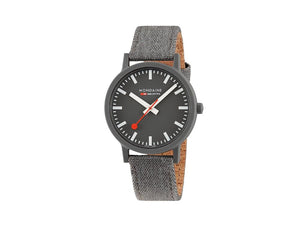 Mondaine Essence Grey Quartz Watch, Ecological, Grey, 41 mm, MS1.41180.LH