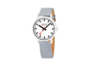 Mondaine Essence Quartz Watch, Ecological - Recycled, White, 41 mm, MS1.41110.LD