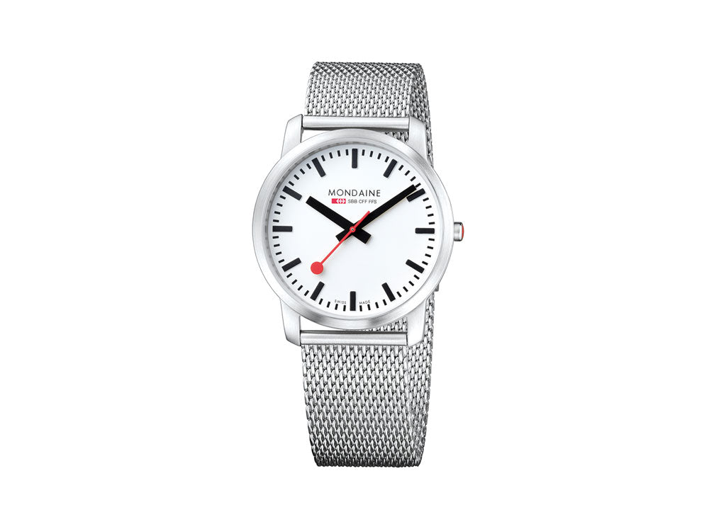 Mondaine SBB Simply Elegant Quartz watch, Ronda 783, 41mm, A638.30350.16SBM