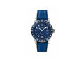 Montblanc 1858 GMT Automatic Watch, Stainless Steel, Blue, 42 mm, 129617