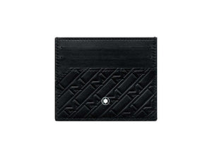 Montblanc M Gram 4810 Pocket holder, Leather, Cotton, Black, Cards, 128640