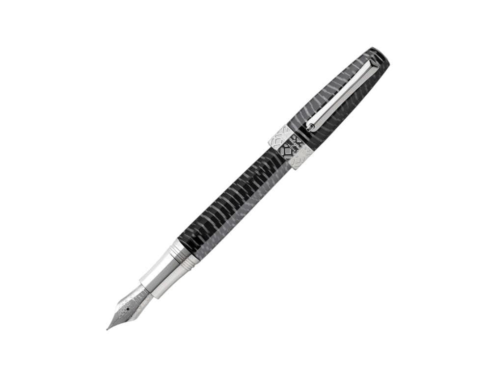 Montegrappa Extra Otto  Zebra Fountain Pen, Celluloid, Limited Edition