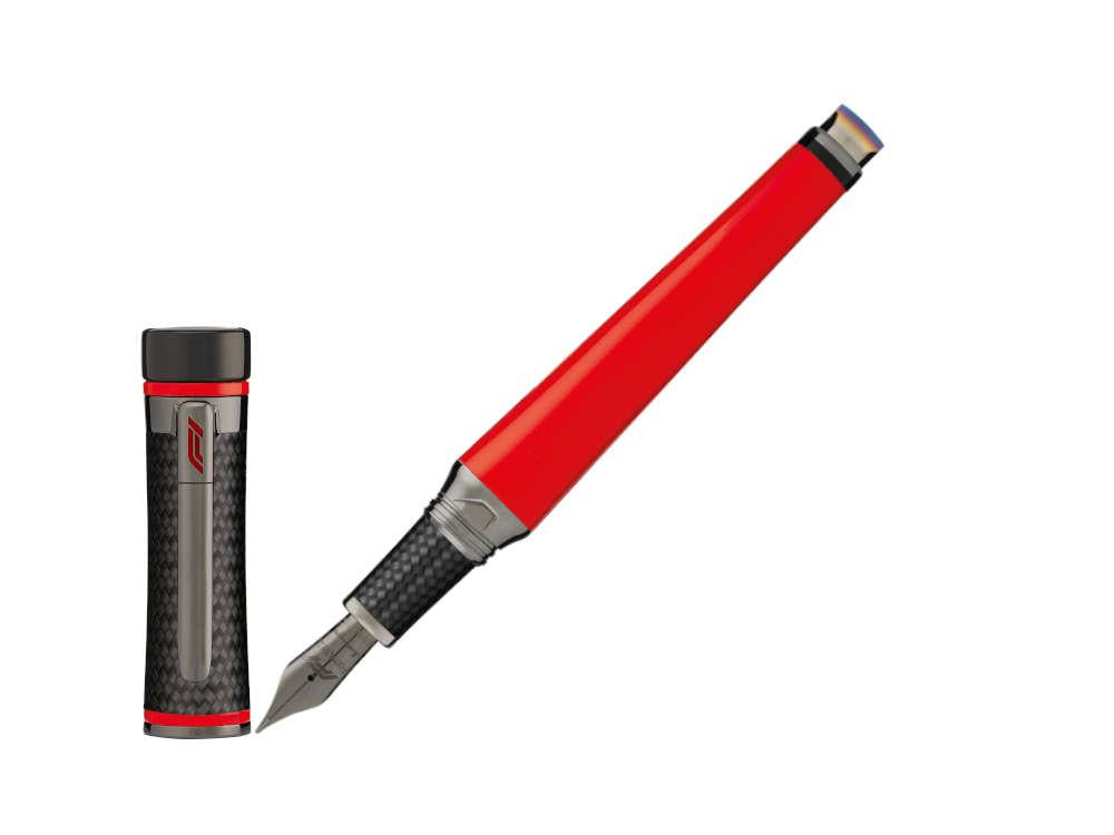 Montegrappa F1 Speed Racing Red Fountain Pen, Limited Edition, ISS1L-BL