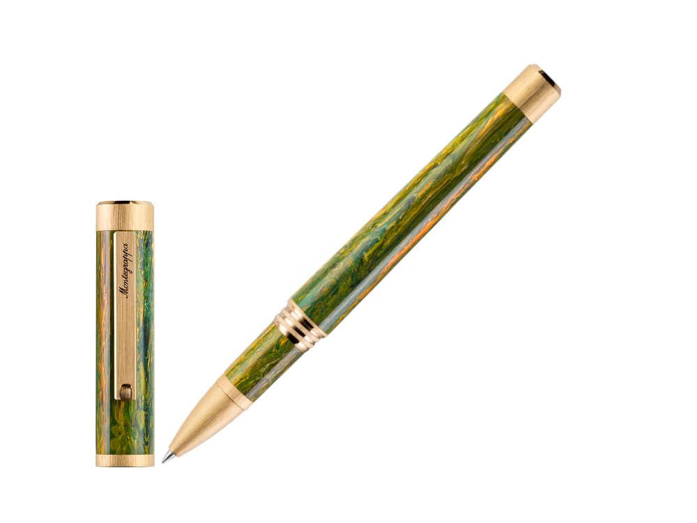 Montegrappa Zero Zodiac Gemini Rollerball pen, Green, Gold plated, ISZEZRIY-G7