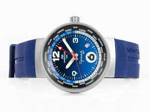 Montjuic Speed GMT Quartz Watch, Stainless Steel, Black, 43 mm, MJ3.0404.S