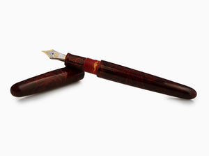 Nakaya Makie Fountain Pen, Aka-Tamenuri, Portable, Ebonite