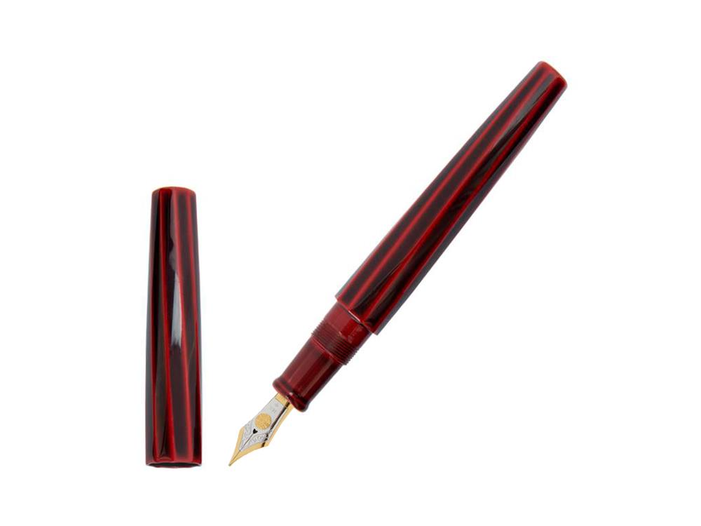 Nakaya Cigar Fountain Pen Portable, Aka-Tamenuri, Decapod TW, Bicolour