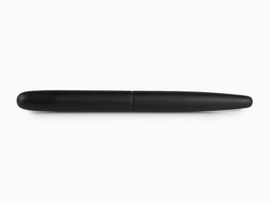 Nakaya Cigar Fountain Pen Long, Black Hairline, Ebonite, Ruthenium
