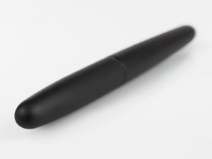 Nakaya Cigar Fountain Pen Portable, Black Hairline, Rodhium