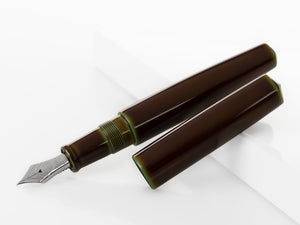 Nakaya Cigar Fountain Pen Piccolo, Heki-Tamenuri, Gold 14k rodhium