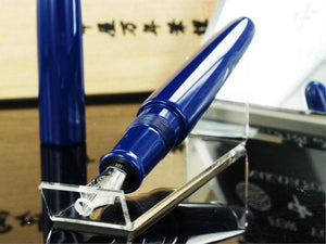 Nakaya Cigar Fountain Pen Portable, Kikyo, Urushi lacquer, Rhodium