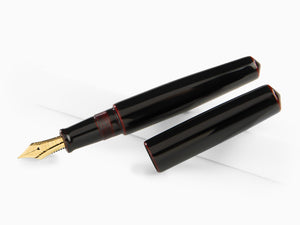 Nakaya Cigar Piccolo Fountain Pen, Kuro-Tamenuri, Ebonite