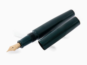 Nakaya Cigar Fountain Pen Piccolo, Midori, Ebonite, Ebonite, 14k Gold