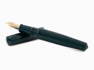 Nakaya Cigar Fountain Pen Piccolo, Midori, Ebonite, Ebonite, 14k Gold
