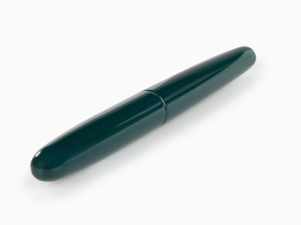 Nakaya Cigar Fountain Pen Portable, Midori, Ebonite, Gold 14k rodhium