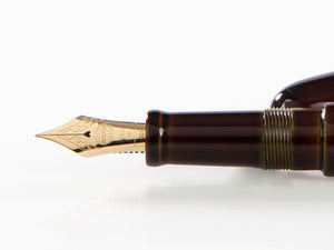 Nakaya Cigar Fountain Pen, Mukuge, Ebonite and Urushi lacquer