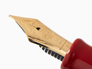 Nakaya Cigar Fountain Pen Portable, Shu, Ebonite, 14k Gold