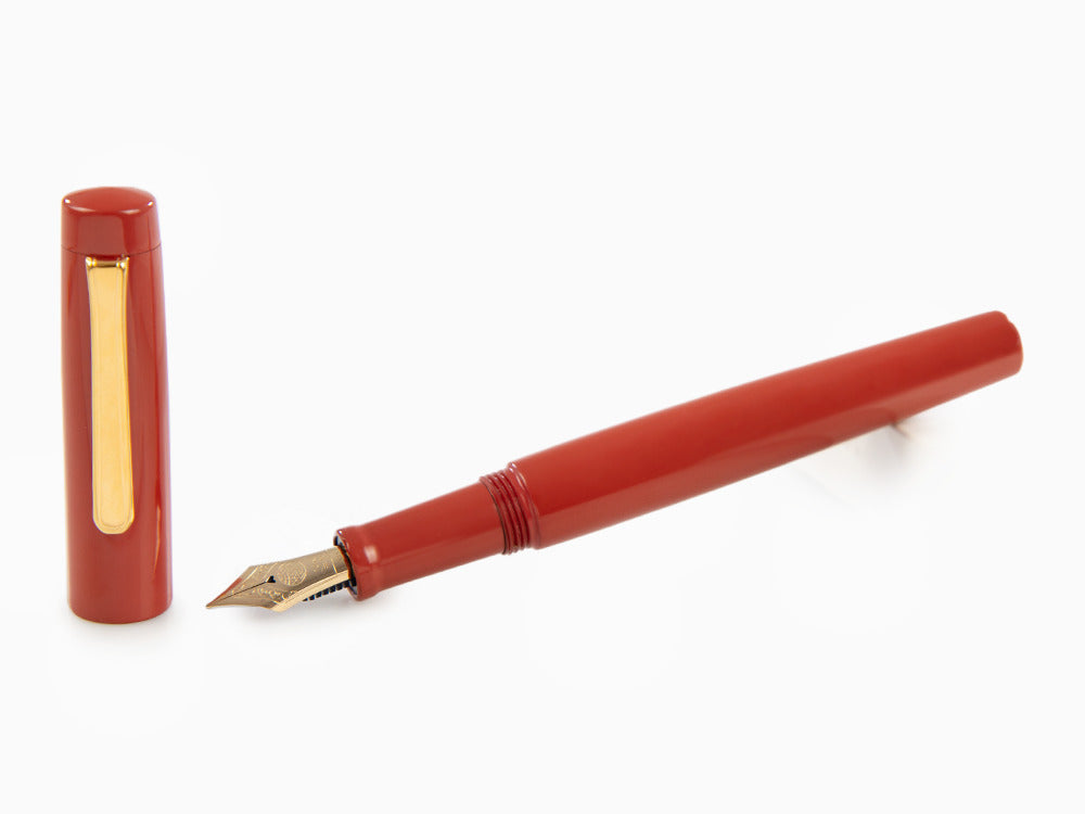 Nakaya Neo-Standard Fountain Pen, Arai Shu, Ebonite and Urushi lacquer