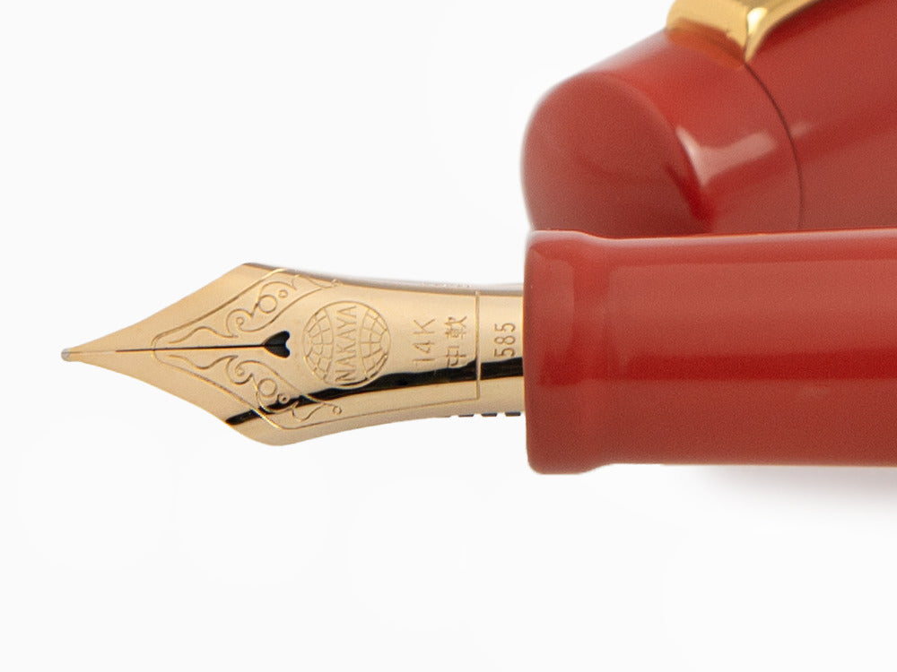 Nakaya Neo-Standard Fountain Pen, Arai Shu, Ebonite and Urushi lacquer