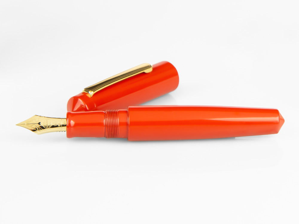 Nakaya Writer Fountain Pen Arai Shu, Ebonite and Urushi lacquer