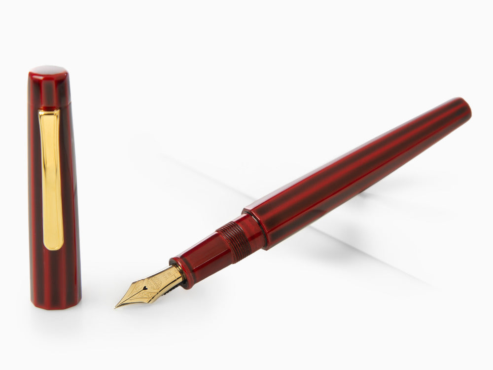 Nakaya Writer Decapod ST Fountain Pen, Aka Tamenuri
