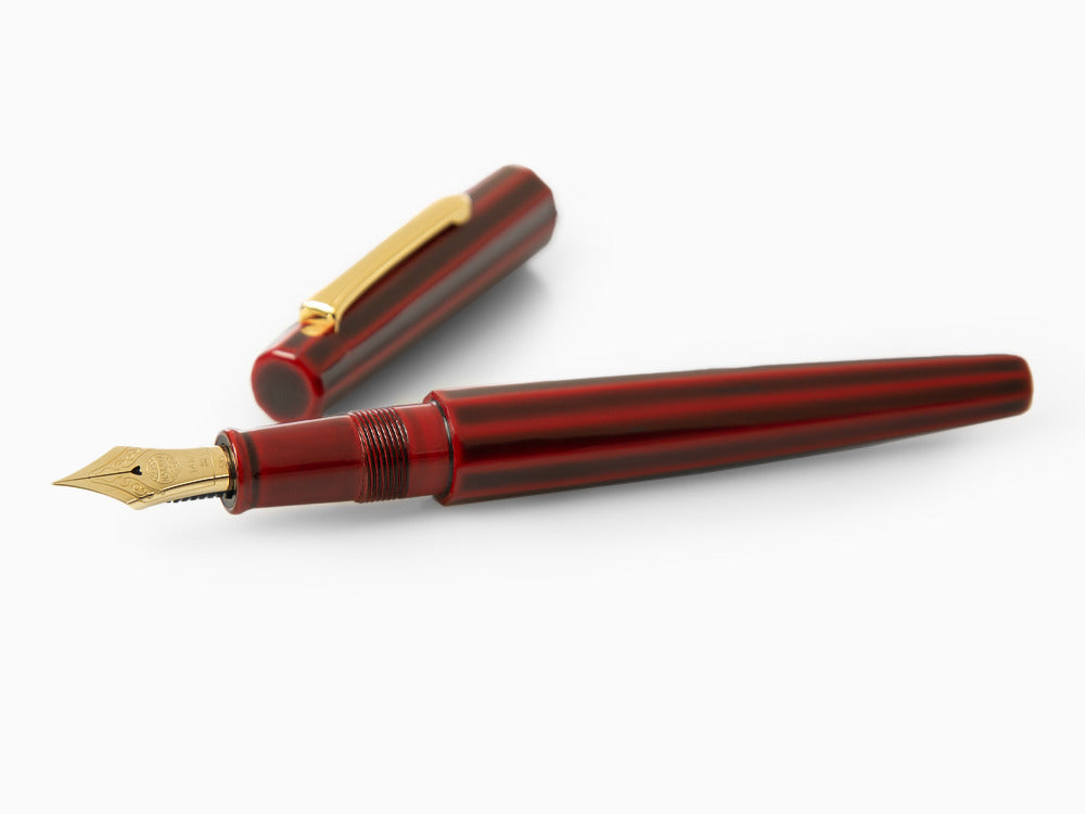 Nakaya Writer Decapod ST Fountain Pen, Aka Tamenuri