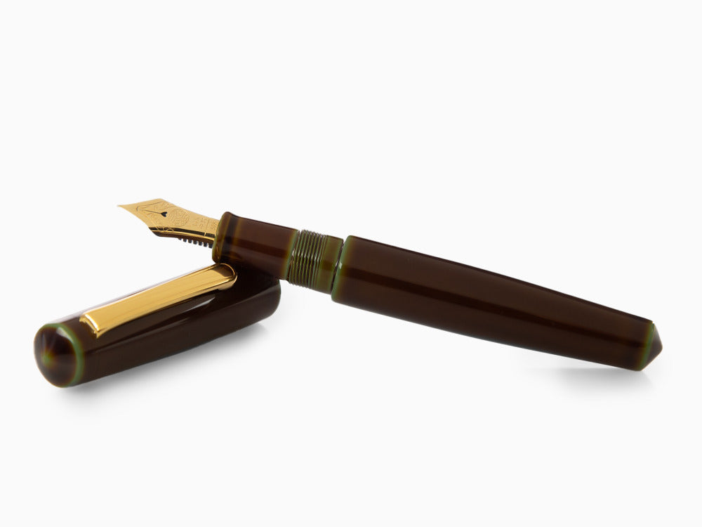 Nakaya Writer Fountain Pen Heki-Tamenuri, Piccolo, Urushi lacquer, Gold