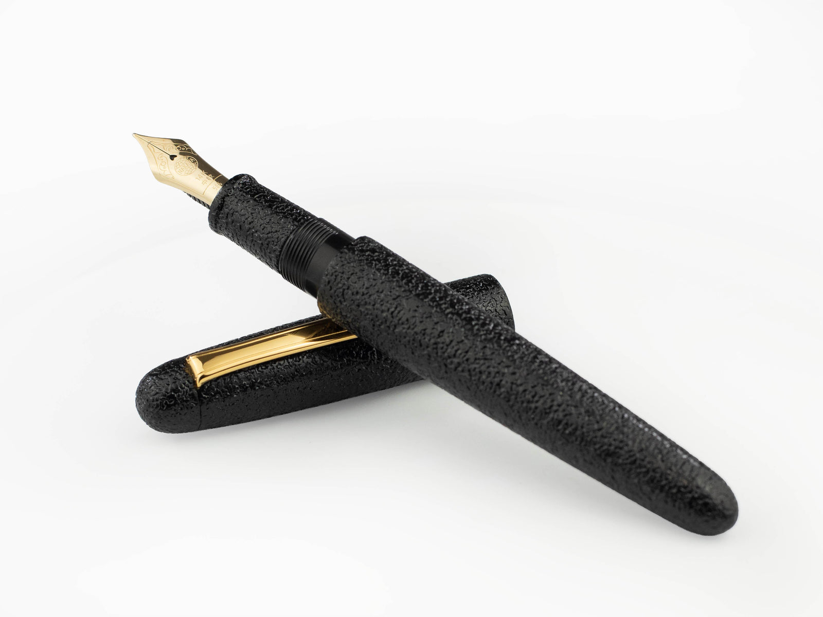 Nakaya Writer Fountain Pen Kuro-Ishime, Portable, 14k Gold,