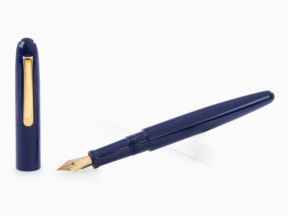 Nakaya Writer Kikyo Fountain Pen, Long, Ebonite